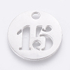 Non-Tarnish 304 Stainless Steel Pendants X-STAS-F233-15-P-1