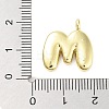 Rack Plating Brass Balloon Letter Pendants KK-C050-01G-M-3