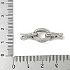 Brass Micro Pave Clear Cubic Zirconia Fold Over Clasps LS-KK-M326-01P-3