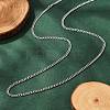 Non-Tarnish Unisex 304 Stainless Steel Curb Chain/Twisted Chain Necklaces STAS-D0002-34P-1