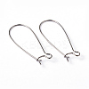 Brass Hoop Earrings Findings Kidney Ear Wires EC221-1