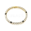 Brass Enamel Link & Charm Bracelets BJEW-Z094-02G-02A-4