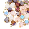 30Pcs Electroplate Glass Pendants PALLOY-YW00145-02-1