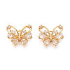 Brass Micro Pave Cubic Zirconia Charms KK-N263-76A-G-1