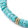 Natural Howlite Braided Bead Bracelets BJEW-JB11114-01-3