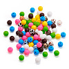 108Pcs 12 Style Round Food Grade Eco-Friendly Silicone Beads SIL-TA0001-75-2