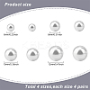 16 Pairs 4 Size Plastic Imitation Pearl Stud Earrings with Steel Iron Pins EJEW-AN0003-89-2