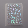 Waterproof Transparent Plastic Stickers X-DIY-E015-27J-1