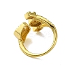 Brass with Cubic Zirconia Rings RJEW-B057-04G-01-3
