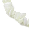 Natural Trochus Shell Chip Beaded Stretch Bracelets for Women Men BJEW-JB10549-3