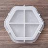 Hexagon Mother's Day Word MOM DIY Tray Silicone Molds LS-DIY-G112-02B-4