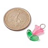 10Pcs Glass Pendants PALLOY-JF02320-01A-2