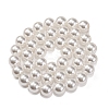 Baking Paint Pearlized Glass Pearl Round Bead Strands PEAR-H019-02D-04-3