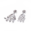 Anti-Tarnish Rhodium Plated 925 Sterling Silver Pendant Bails STER-L058-023P-1