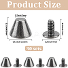 30Pcs Alloy Cone Rivets FIND-GF0008-58B-2