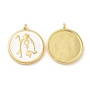 Eco-Friendly Brass Enamel Pendants KK-M246-34G-02-1