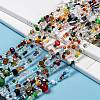 Mixed Electroplate Glass Beads Strands EGLA-A003-01-8