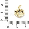Brass Micro Pave Cubic Zirconia Pendants KK-K417-11A-G-3