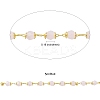 Handmade Glass Faceted Rondelle Beaded Chains CHC-CJ0001-73-2