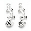 Tibetan Style Alloy Pendants TIBE-S323-050AS-RS-1