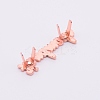 Zinc Alloy Bag Lock Catch Clasps DIY-TAC0015-02RG-2