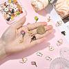 36Pcs 9 Styles Alloy Enamel Pendants ENAM-FS0004-31-5