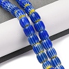 Handmade Lampwork Chevron Beads Strands LAMP-K041-01B-15-2