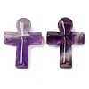 Natural Amethyst Pendants G-B122-02J-1