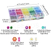 Rainbow Color DIY Glass Seed & Acrylic & Handmade Polymer Clay Beads Bracelet Making Kits DIY-FS0007-74-4