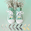 Rectangle Zinc Alloy Shoelace Charms & Cord Ends and Steel Slotted Screwdriver FIND-NB0005-75-4
