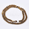 Non-magnetic Synthetic Hematite Beads Strands G-Q883-6x6mm-M-2