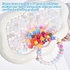 112Pcs 7 Colors Transparent Resin UV Reactive Beads RESI-PA0001-40B-6