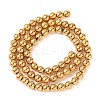 Electroplated Synthetic Non-magnetic Hematite Beads Strands G-H027-C01-04-3