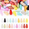 42Pcs 21 Colors Silicone Focal Beads SIL-TA0001-08-1