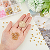 50Pcs Rondelle Brass Spacer Beads KK-HY0001-11-3