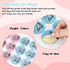 2 Sheets 2 Colors Gold Stamping Round Dot Paper Sealed Decorative Stickers STIC-WH0004-19-3