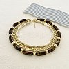 Resin Curved Tube & Plastic & Alloy Twisted Chain 3 Layer Necklaces NJEW-Q038-02G-2