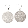 304 Stainless Steel Dangle Earrings EJEW-R015-01P-02-4