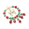 Christmas Themed Handmade Glass Beads Pendants PALLOY-MZ00795-01-3