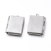 Non-Tarnish 304 Stainless Steel Locket Pendants STAS-K192-08P-3