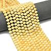 Natural Yellow Jade Beads Strands LS-G-P573-A50-01-1