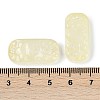 Spray Painted Transparent Glass Connector Charms X1-GLAA-H035-06E-3