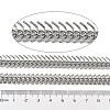 304 Stainless Steel Fishbone Chains STAS-NH0001-03P-3