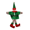 Christmas Clothes Felt Cloth & Iron Wine Bottle Cover Decoration LS-DJEW-K027-02B-1