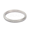 Non-Tarnish 2mm Matte Plain Dome Finger Ring for Girl Women RJEW-C012-01E-P-1