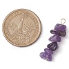 Gradient Color Natural Lavender Amethyst & Natural Blue Lace Agate Chip Beaded Pendants PALLOY-JF02795-03-2