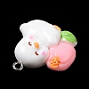 Cute Opaque Resin Pendants LS-RESI-L038-07P-02-4