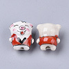 Handmade Porcelain Beads X-PORC-N004-68A-2