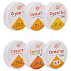 12Roll 6 Style Round Crystal Elastic Stretch Thread EW-YS0001-01-1