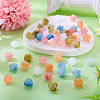 40Pcs 4 Colors Opaque Resin Beads RESI-TA0005-46-5